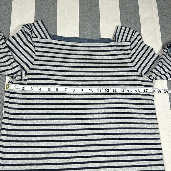 Joules Womens Nautical Stripe Cotton Shift Dress Pockets Blue White Size 8 - Picture 7 of 11